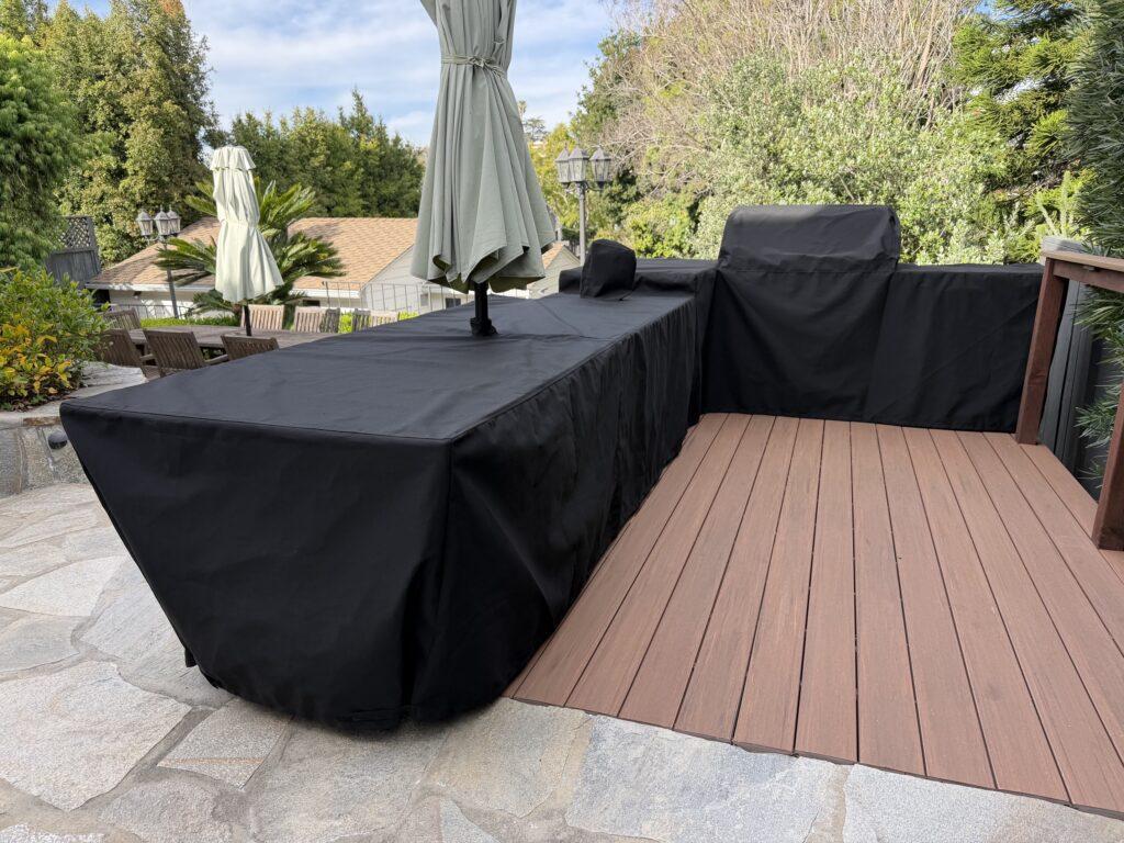 Custom L-Shaped Kitchen Island Covers